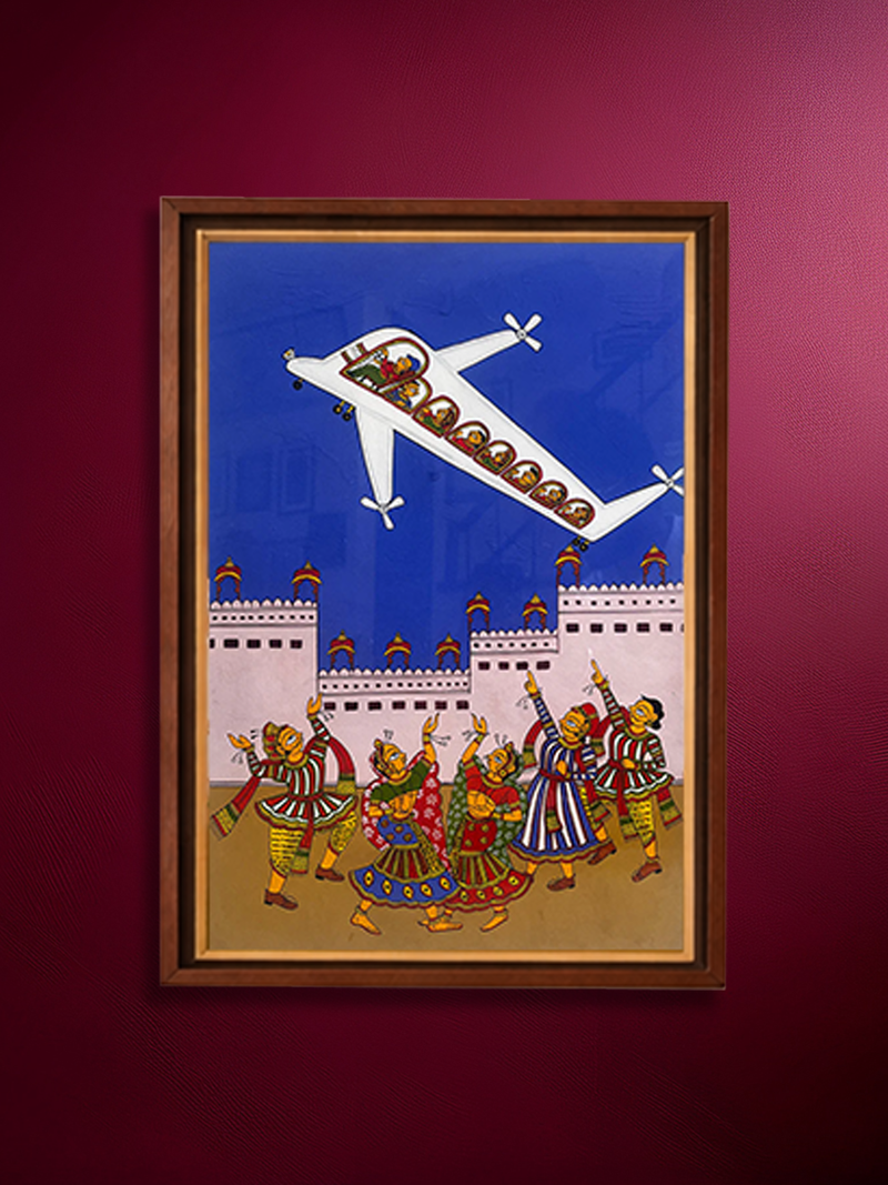 Flight of Dreams | Phad Painting of Rajasthan | Indian Folk Art