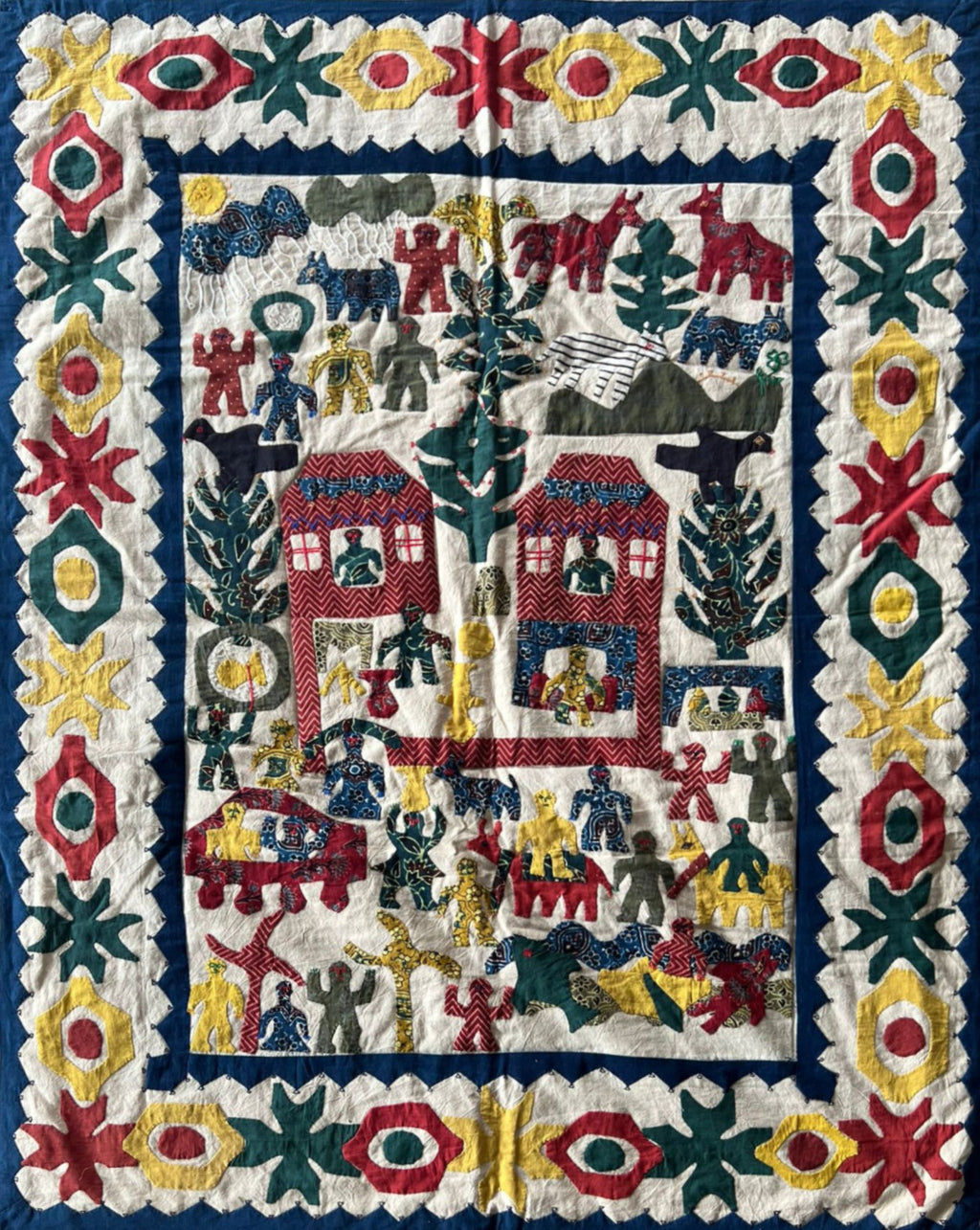 Geometric and Floral Pattern In Kutch Embroidery by Kala Raksha Thumbnail