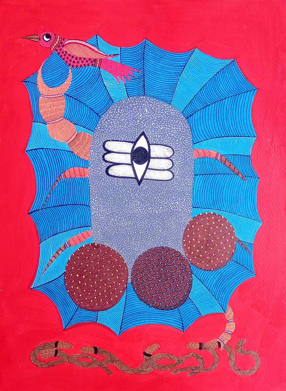 The Nature's Essence in Gond by Kailash Pradhan Thumbnail