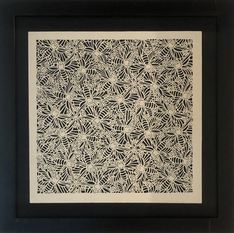 A Colony of Bees in Sanjhi by Ashutosh Verma Thumbnail