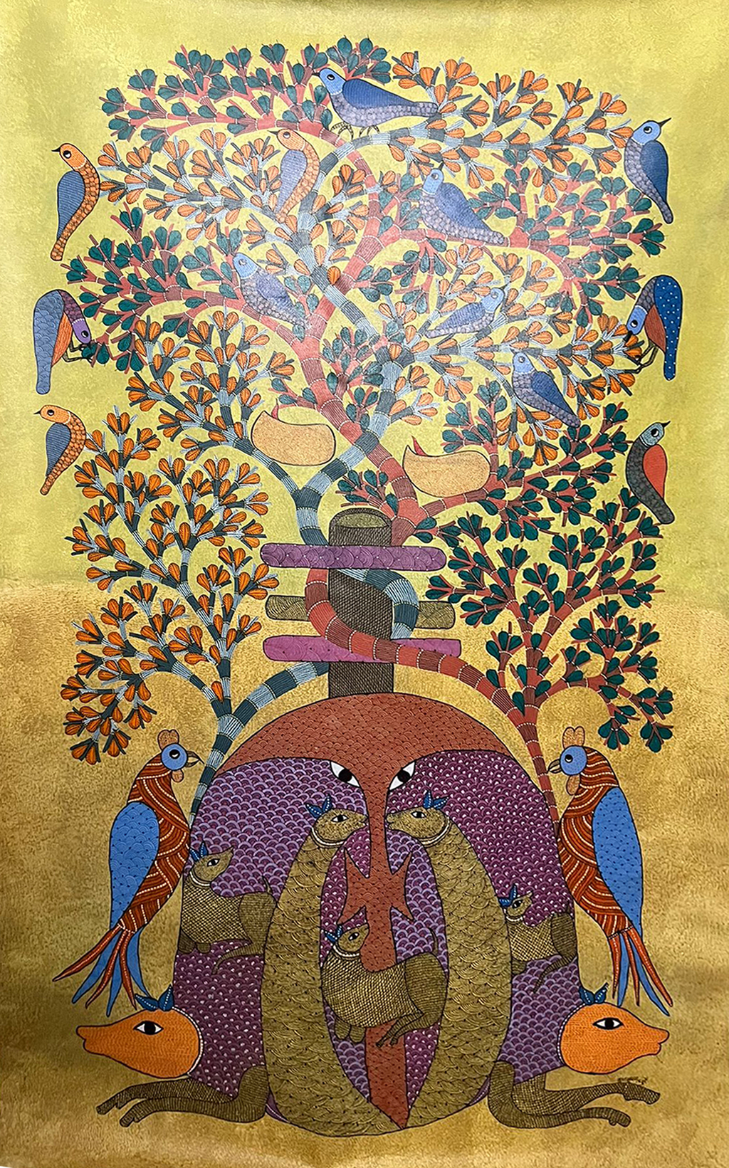 Bada Dev in Gond by Braj Bhooshan Dhurwey Thumbnail