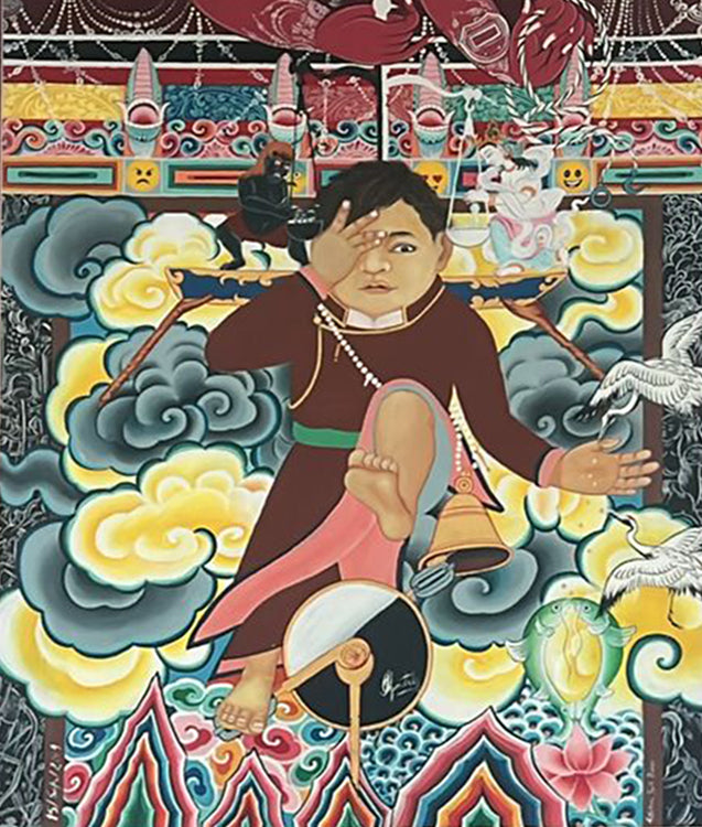 Beginner In Thangka Painting by Krishna Tashi Palma Thumbnail
