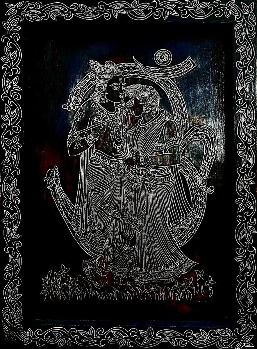 Divinity in Tarkashi Inlay: Radha Krishna by Gaurav Shakya Thumbnail