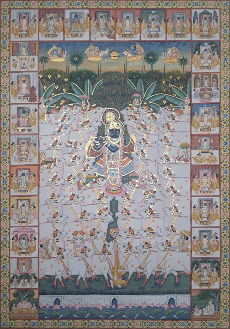 Gopashtami in Pichwai by Shehzaad Ali Sherani Thumbnail