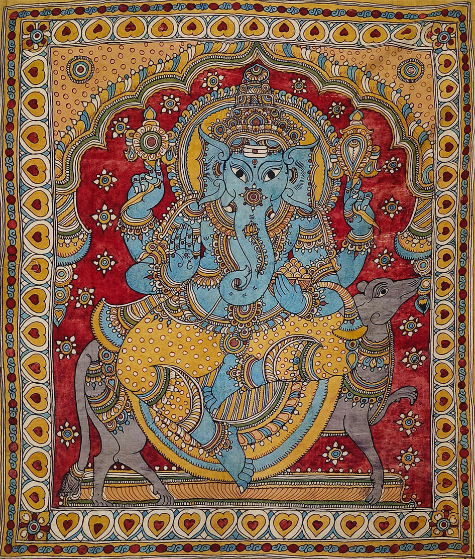 Lord of new beginnings: Lord Ganesha in Kalamkari by Mannasamudram Viswanath Reddy Thumbnail