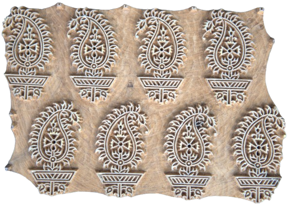 Paisley Motif in Wooden Kalamkari Block by K. Gangadhar Thumbnail