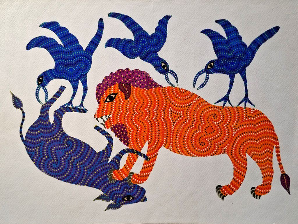 Prey and Predator in Bhil by Kamlesh Parmar Thumbnail