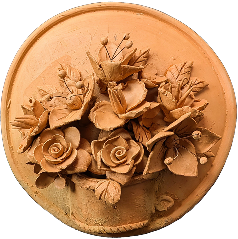 Rose Bouquet in Terracotta by Dolon Kundu Thumbnail