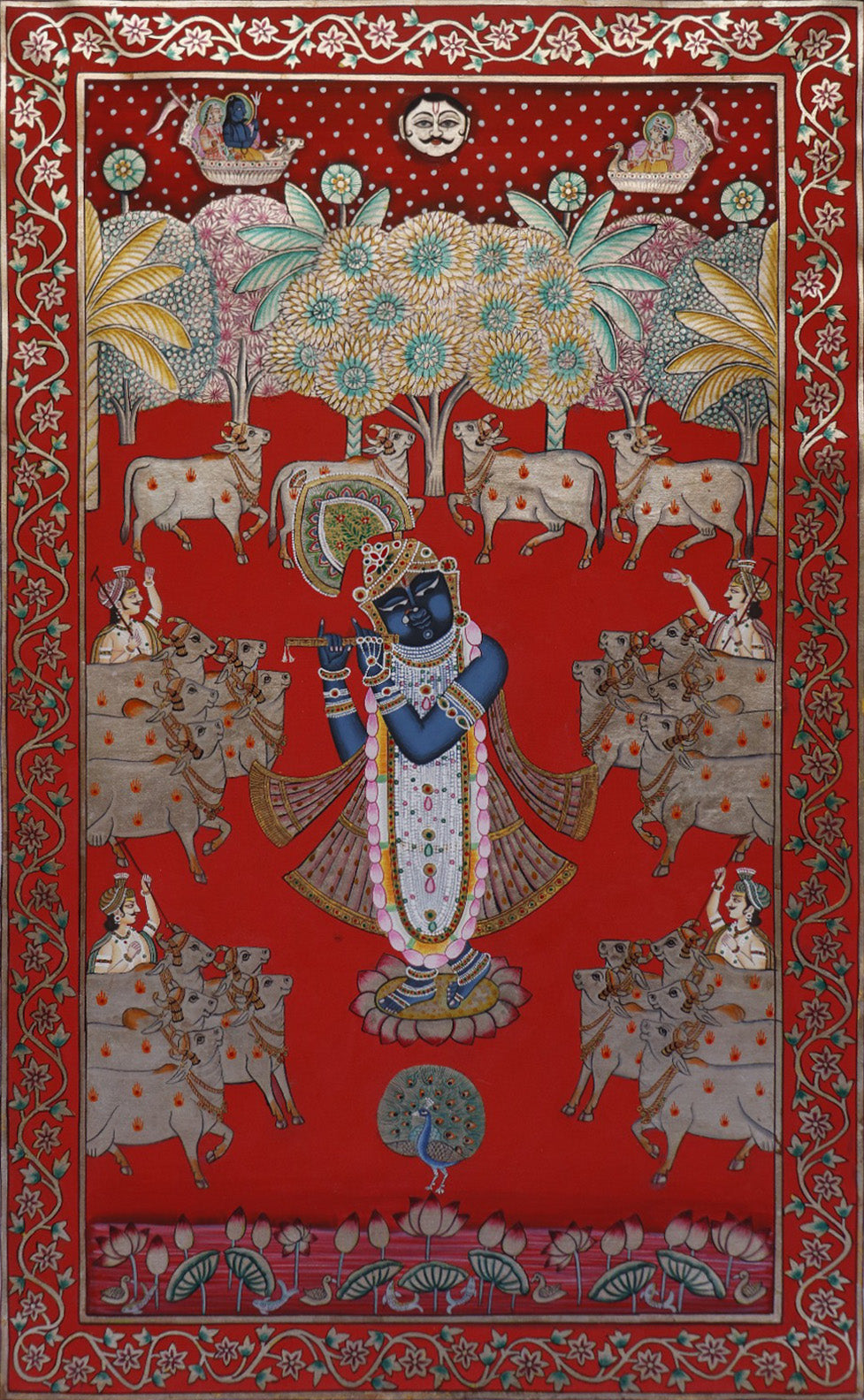 Sharad Purnima in Pichwai by Shehzaad Ali Sherani Thumbnail