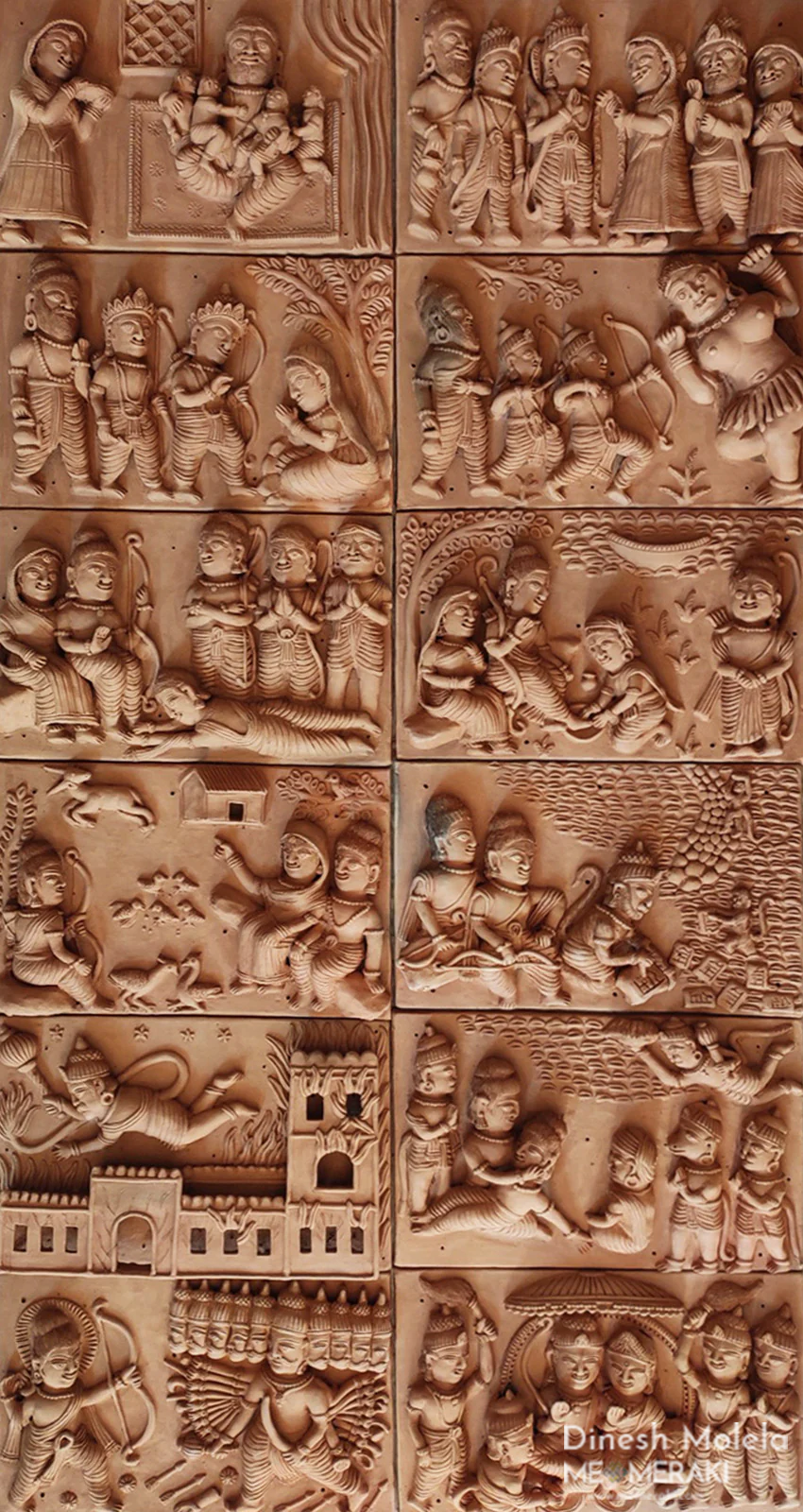 Scenes from the Ramayan in Terracotta by Dinesh Molela Thumbnail