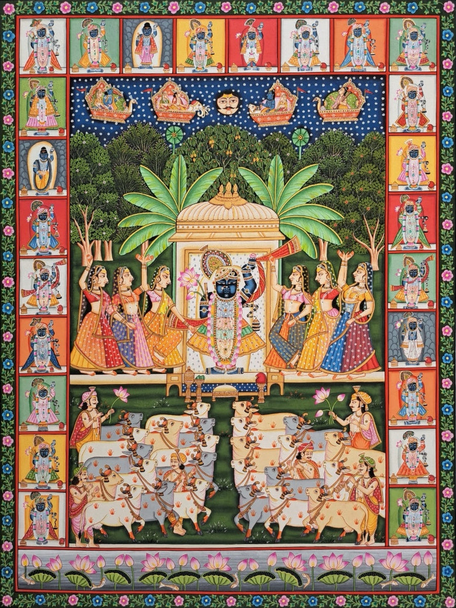 Shrinath ji in Pichwai by Shehzaad Ali Sherani Thumbnail