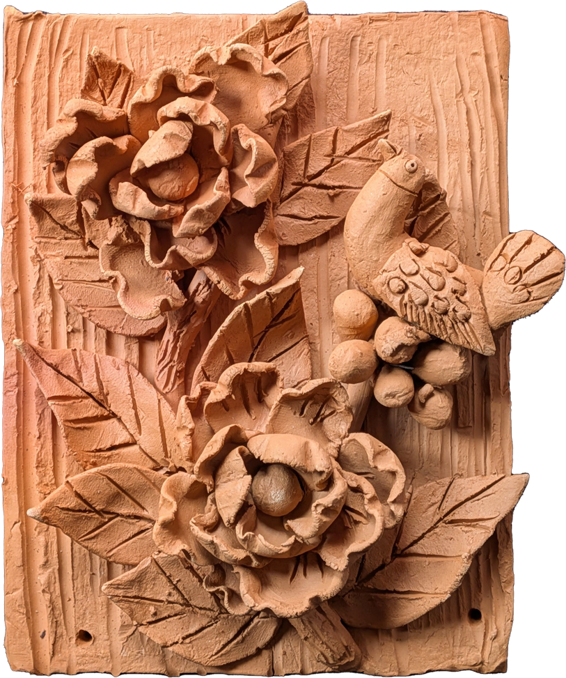 The Harmonious Bloom in Terracotta by Dolon Kundu Thumbnail