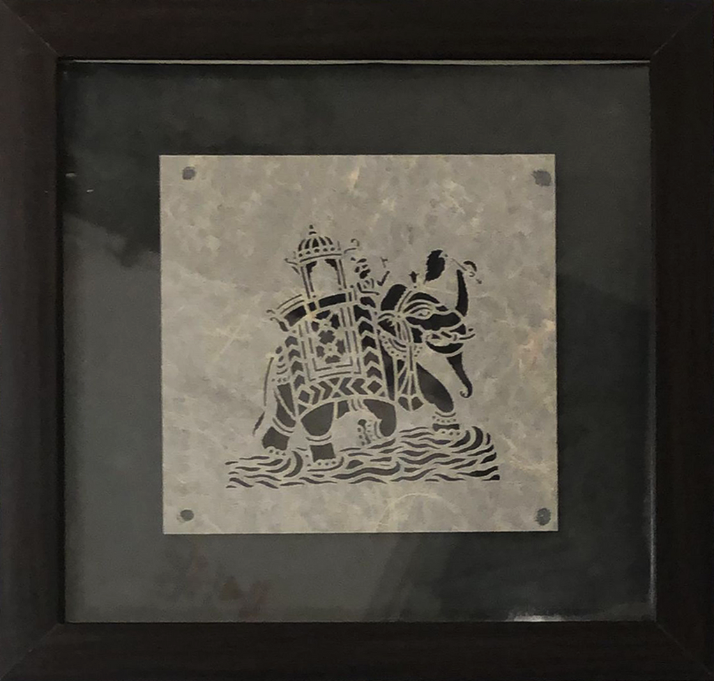 The Regal Elephant in Sanjhi by Ashutosh Verma Thumbnail