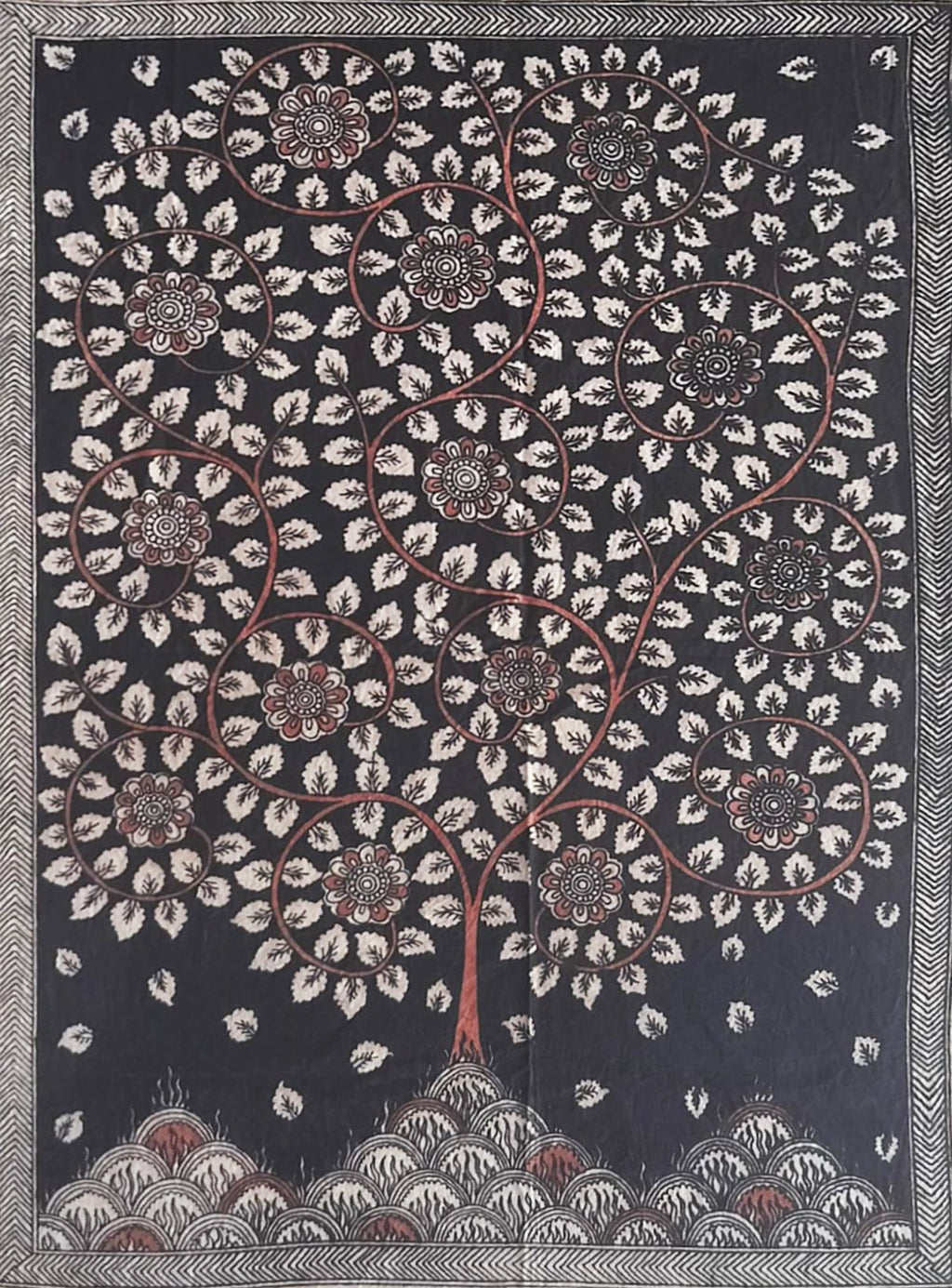 Tree Of life in in Mata ni pachedi by Bhanu Bhai Chittara Thumbnail