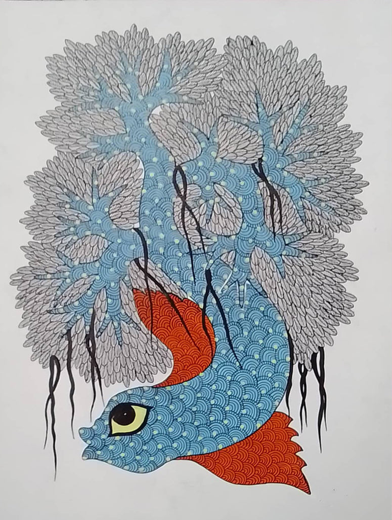Tree of life in Gond by Manoj Tekam Thumbnail