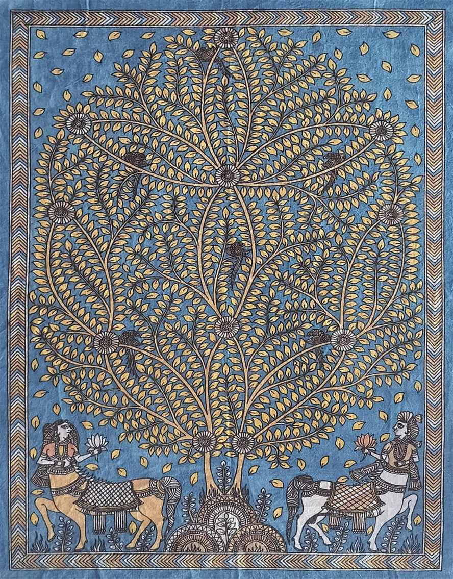 Tree of life in Mata ni pachedi by Bhanu Bhai Chittara Thumbnail