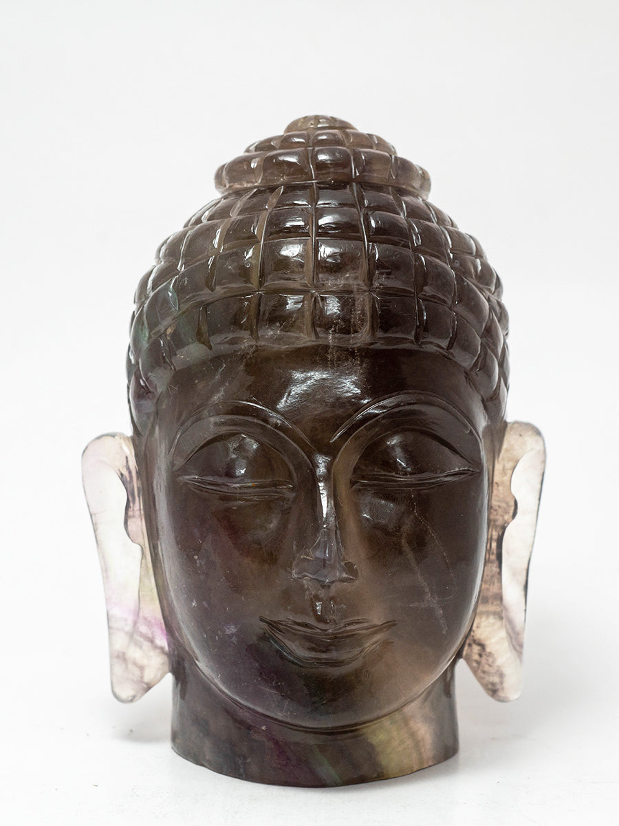 The Smoky Fluorite Carving of Gautam Buddha by Prithvi Kumawat