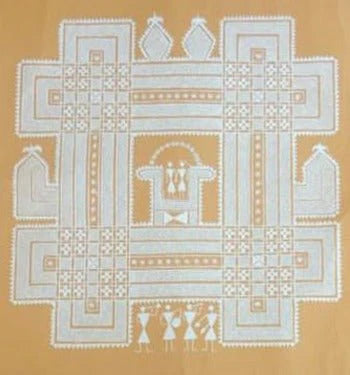 A Marriage Hall in Yellow: Chittara Art by Ishwar Naik Thumbnail