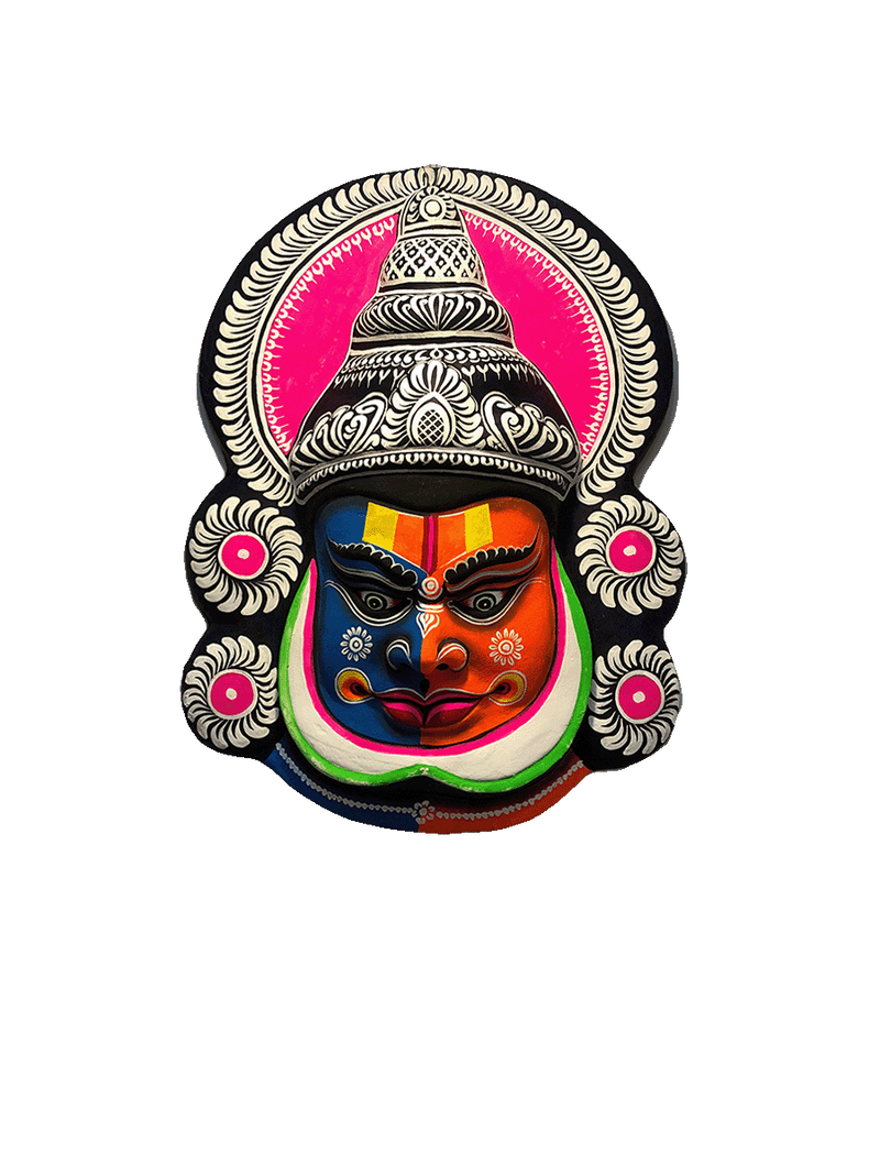 Bicolor Chhau Masks for Sale