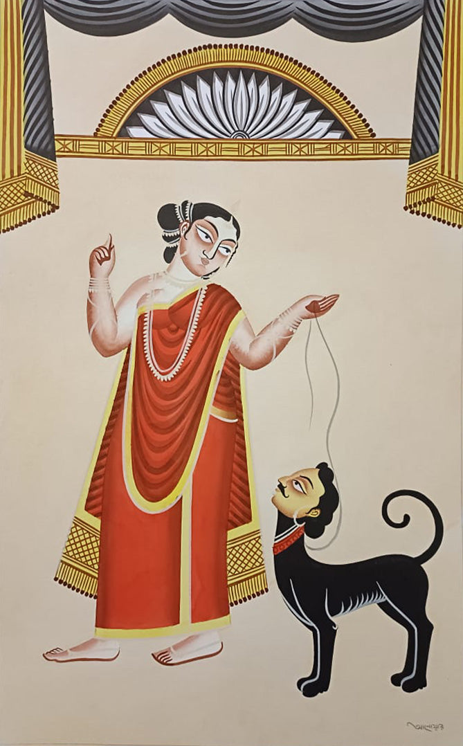 Domestic Dominance  In Kalighat by Anwar Chitrakar Thumbnail