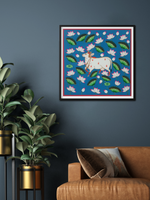 Order Cow and a lotus pond Pichwai painting
