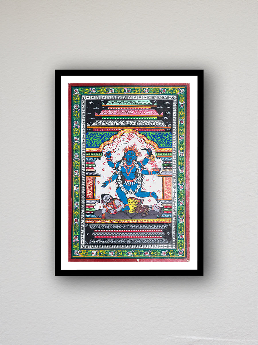 Transcendence Unleashed: A Vibrant Ode to Maa Kali's Fierce Majesty in shop purchase now .