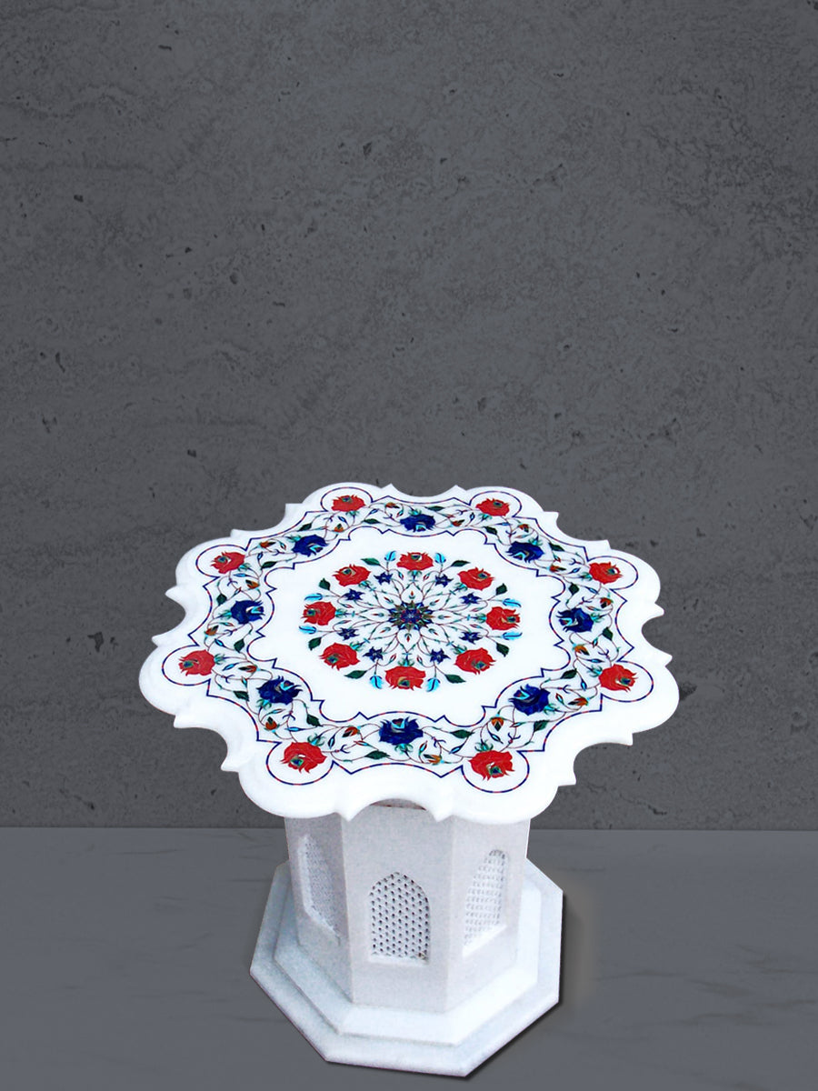Shop Table Top in Marbel Inlay by Fammo Khan
