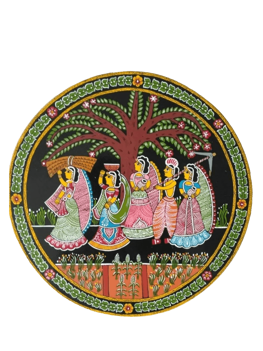 A glimpse at rural practices in Tikuli round art by Ashok Kumar Thumbnail