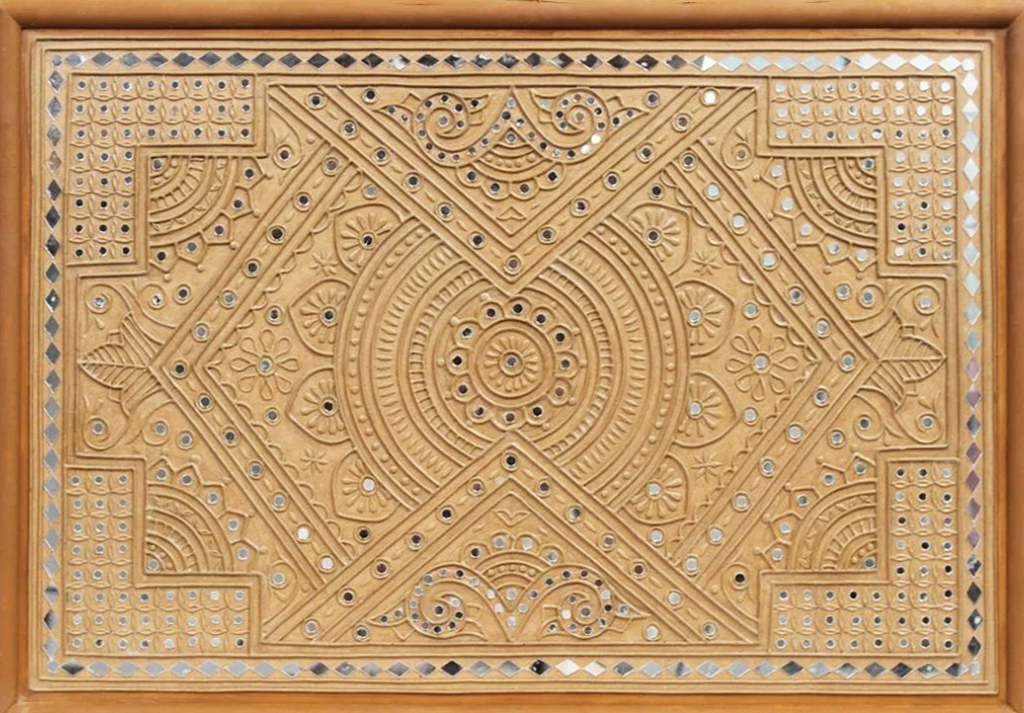 Alluring Patterns: Lippan Kaam Reflections by Majikhan For Home Decor, Gifting Thumbnail