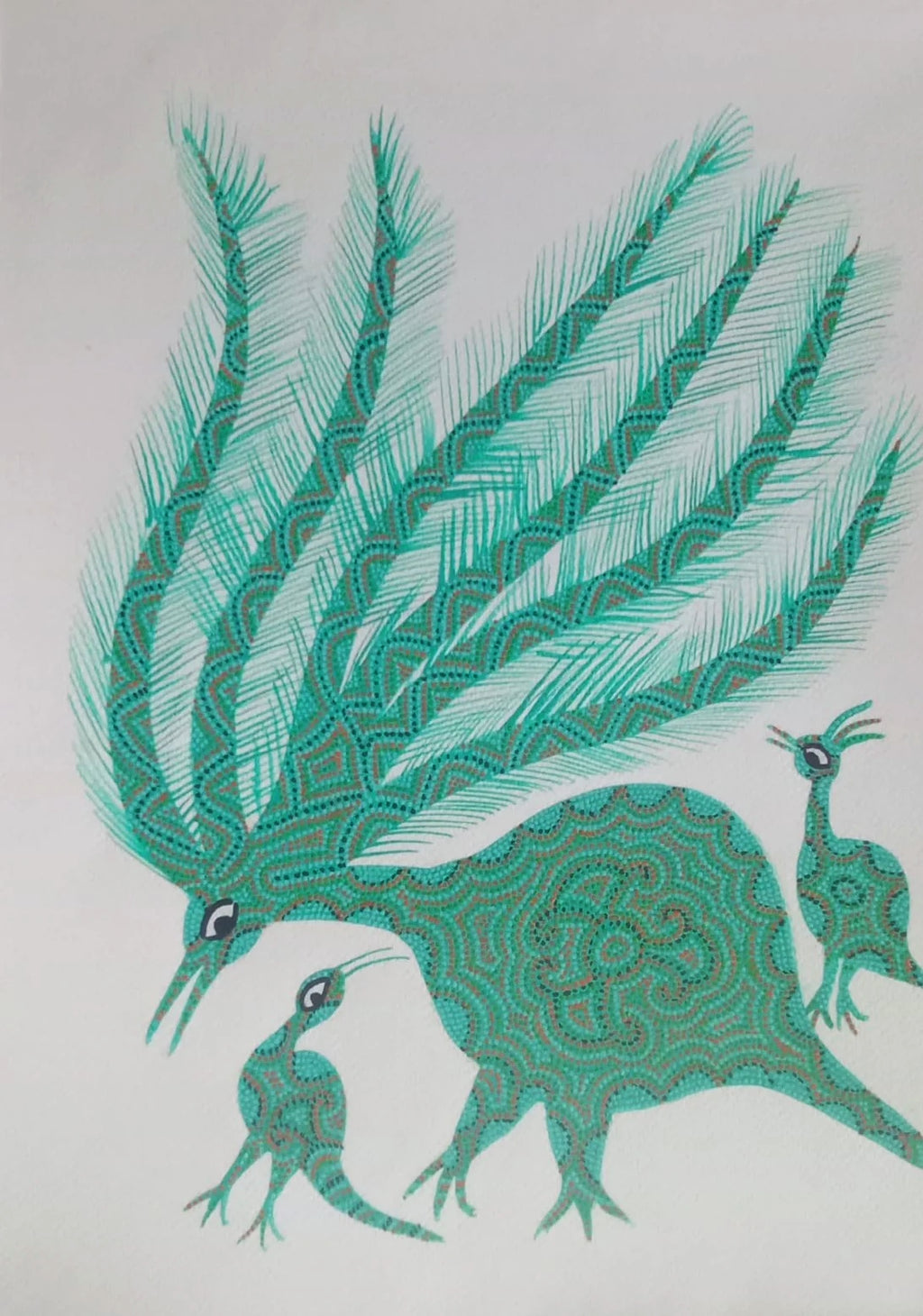 Animals Bhil Painting by Geeta Bariya Thumbnail
