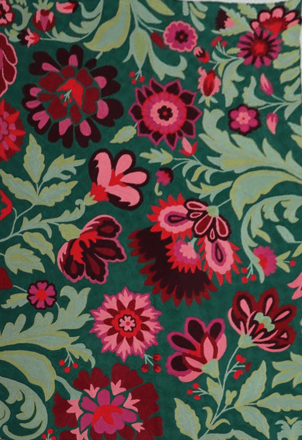 Blossoming elegance in Crewel Embroidery By Jahangir Ahmed Bhat Thumbnail