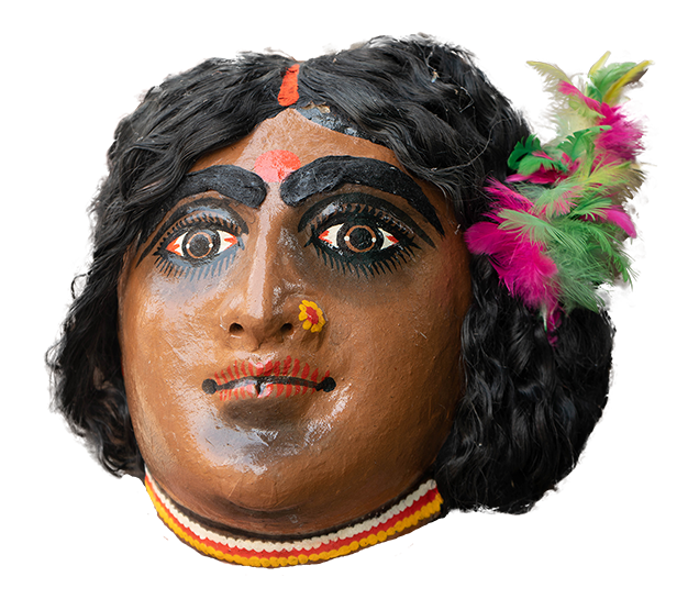 The Tribal Community: Chhau Mask by Dharmendra Sutradhar