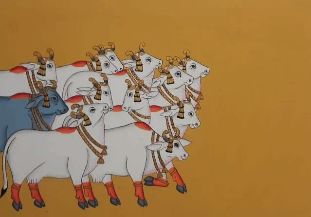 Divinity and Devotion In Pichwai painting by Shehzaad Ali Sherani Thumbnail