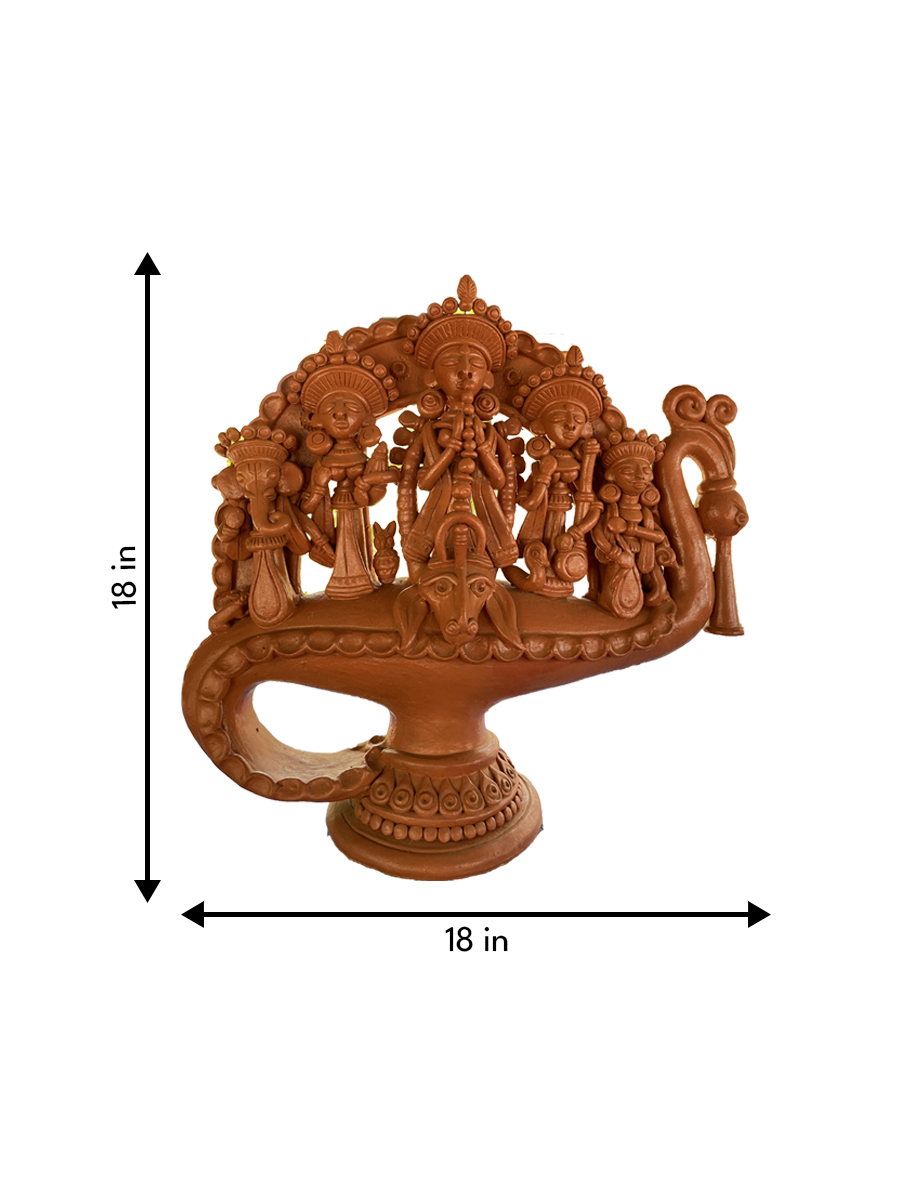 Durga Family in Terracotta by Ranjan Das Thumbnail