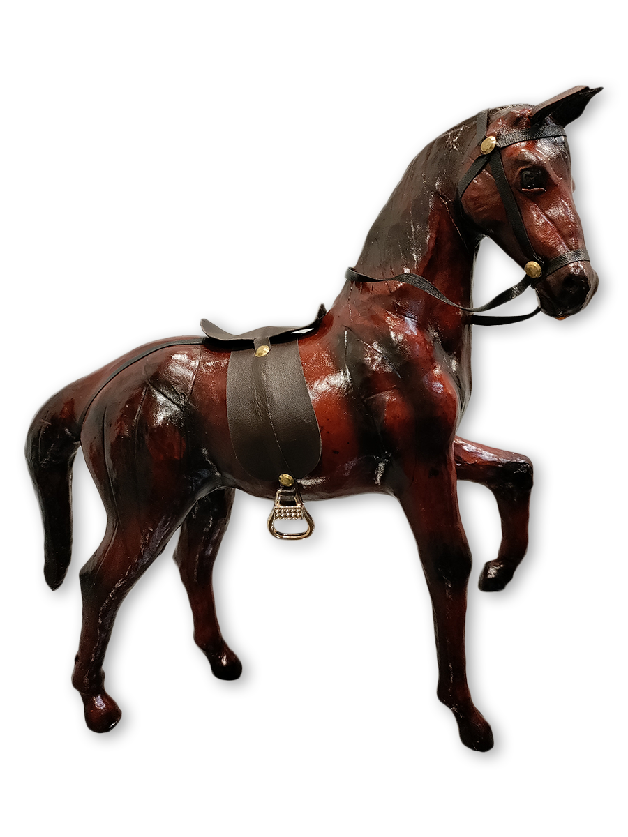 Equestrian Elegance: The Leather Craftwork of a Horse, Leather toys by Nandram Thumbnail