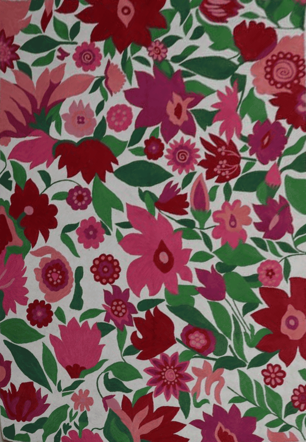 Floral Design In Crewel Embroidery BY Jahangir Ahmed Bhat Thumbnail