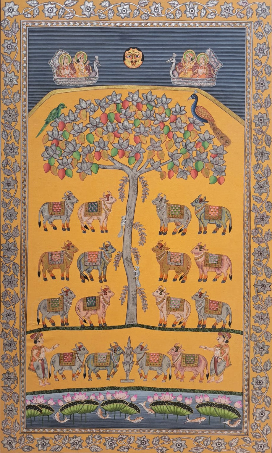 Gopashtami In Pichwai by Shehzaad Ali Sherani Thumbnail