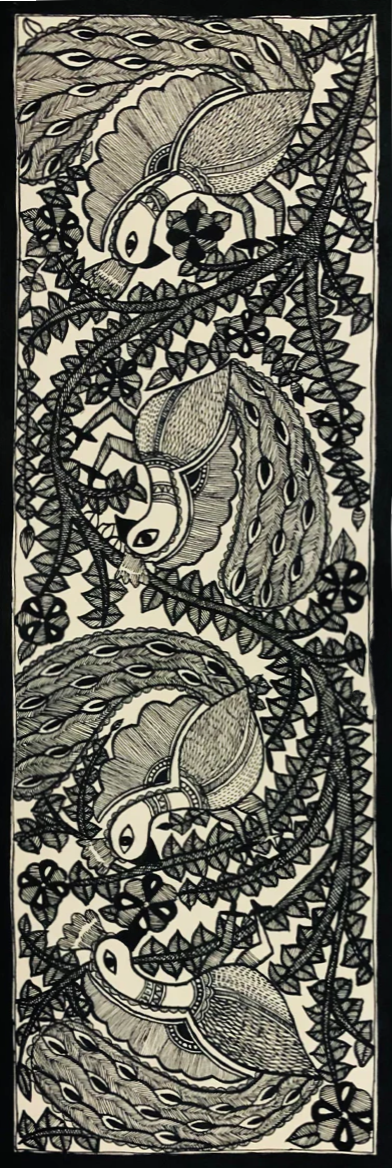 Harmonies of the Wild: A splendorous tapestry of Madhubani art by Ambika Devi Thumbnail