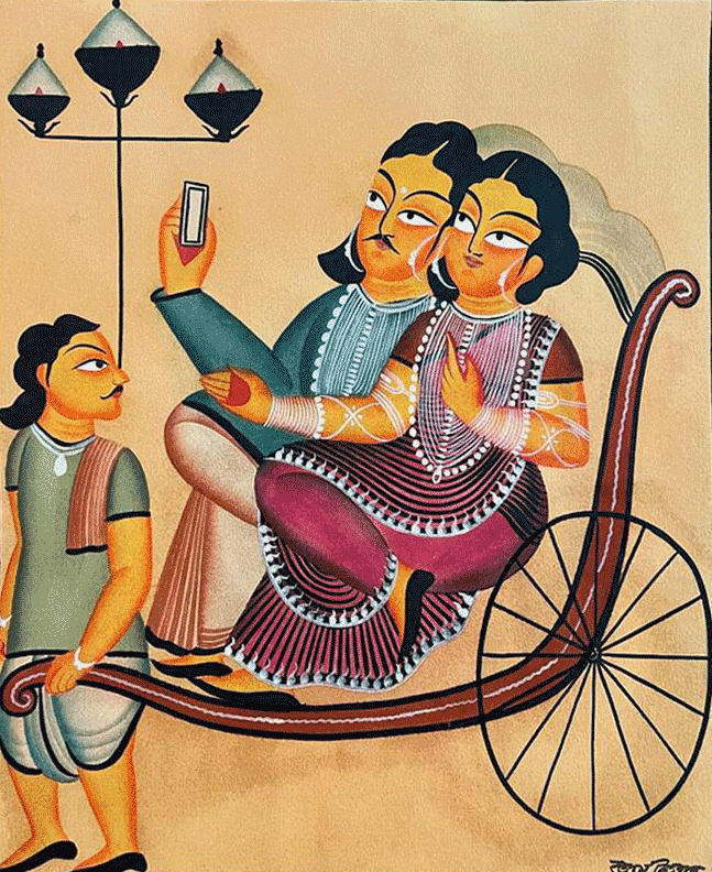 Human & Technology in Kalighat by Uttam Chitrakar Thumbnail