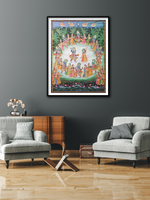 Lord Krishna: Pichwai Painting for sale