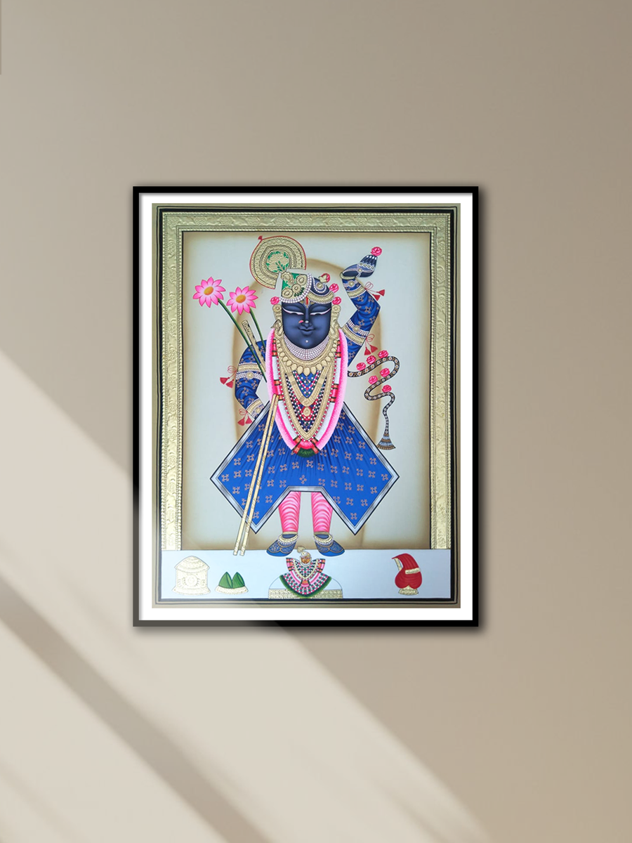 Shop Tranquil Grace of Shrinathji: Pichwai painting