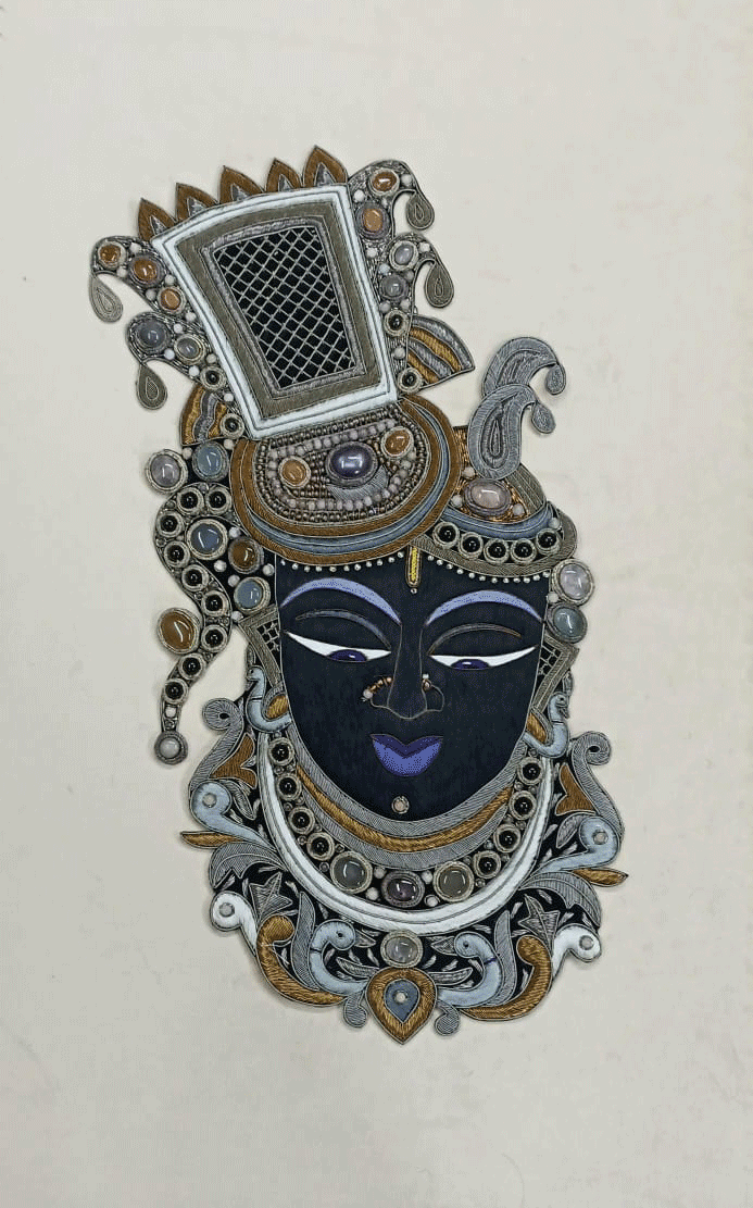 Krishna in Zardozi by Md. Bilal Thumbnail