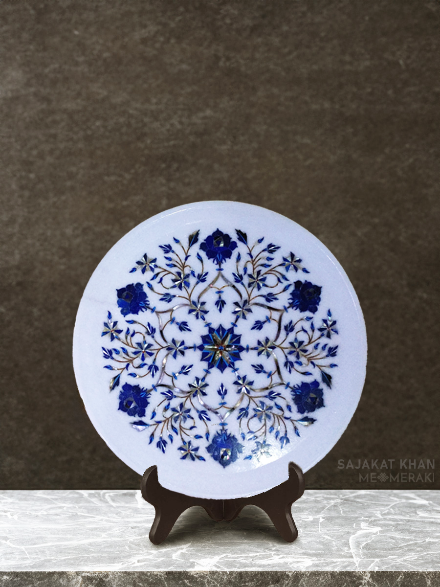 Shop Floral Elegance in Marble Inlay by Sajakat Khan