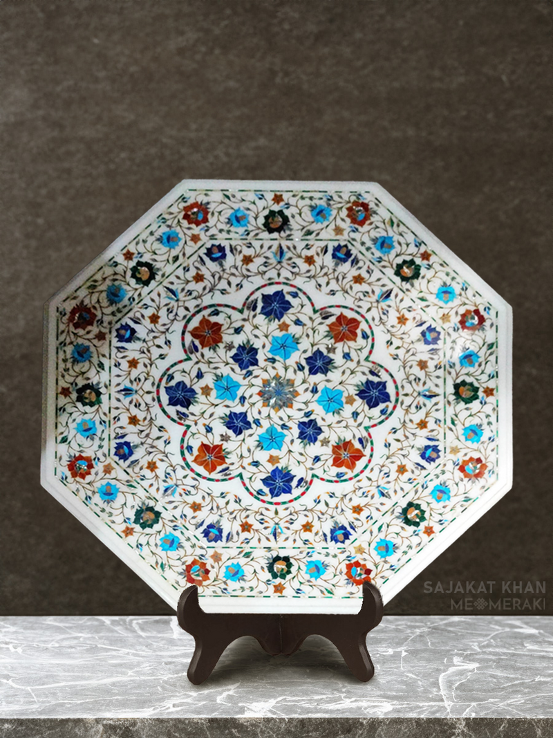 Shop Floral Motifs in Marble Inlay by Sajakat Khan