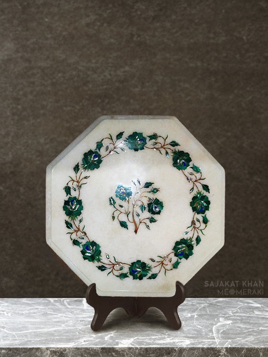 Shop Roses in Marble Inlay by Sajakat Khan