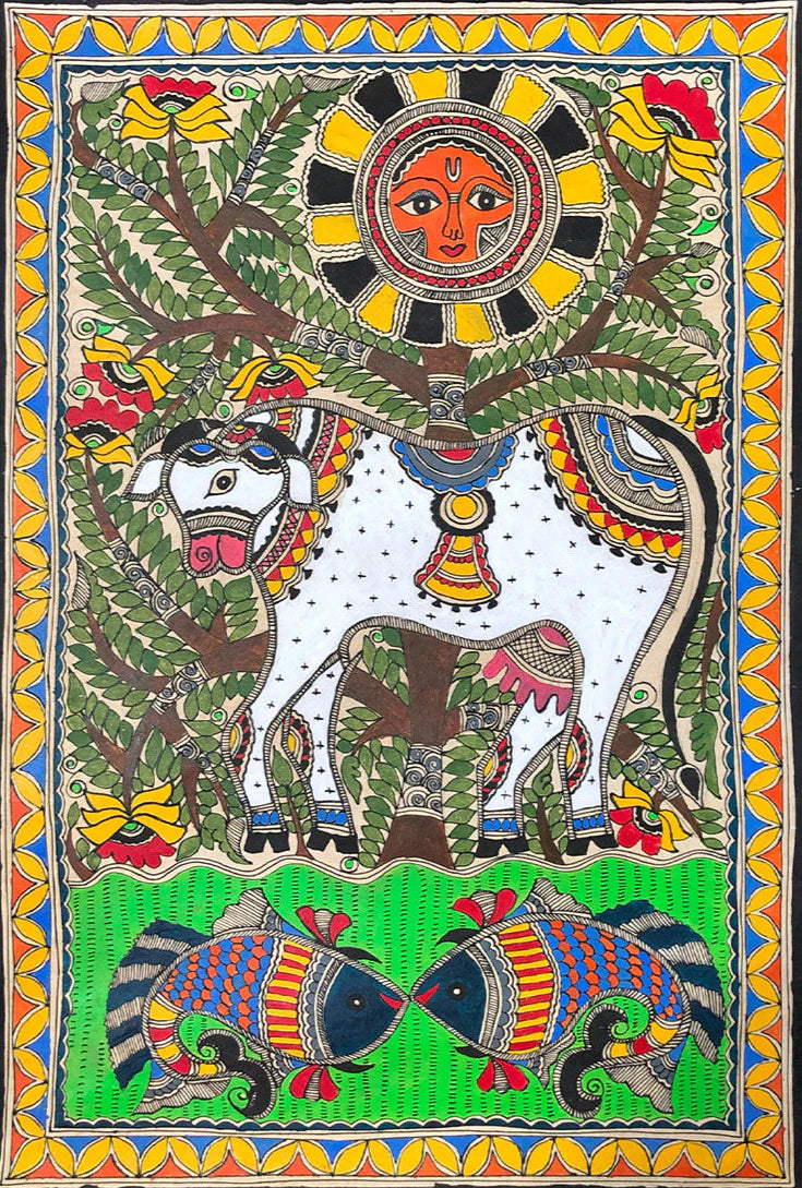 Animals Collection in Madhubani Art by Ambika Devi