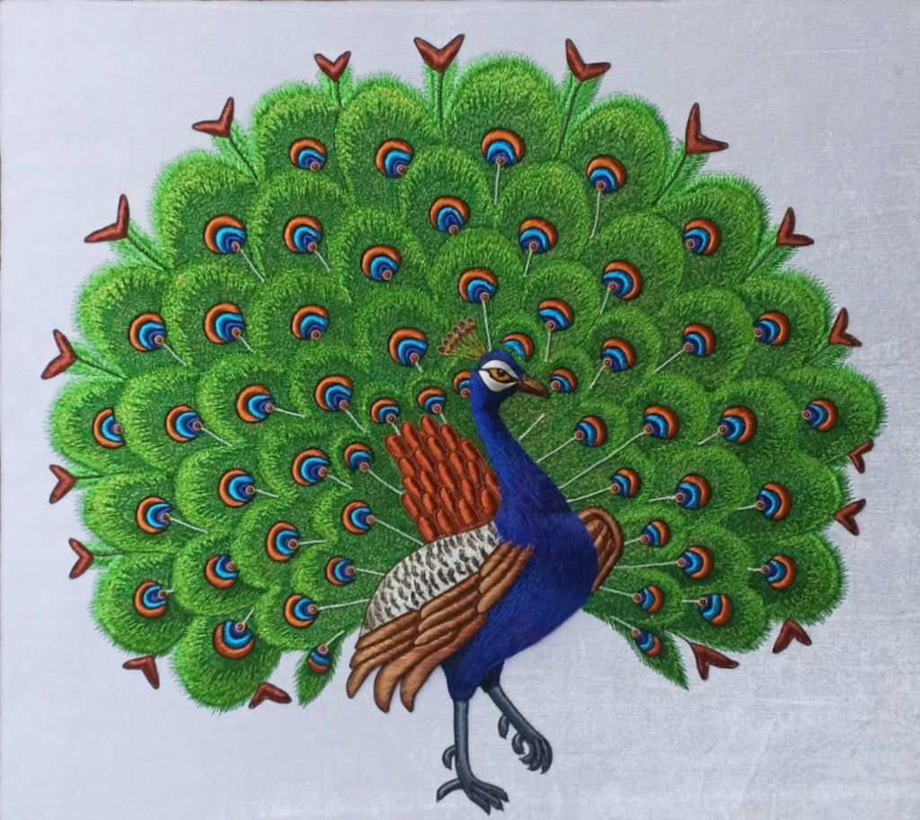 Peacock in Zardozi by Md. Bilal Thumbnail