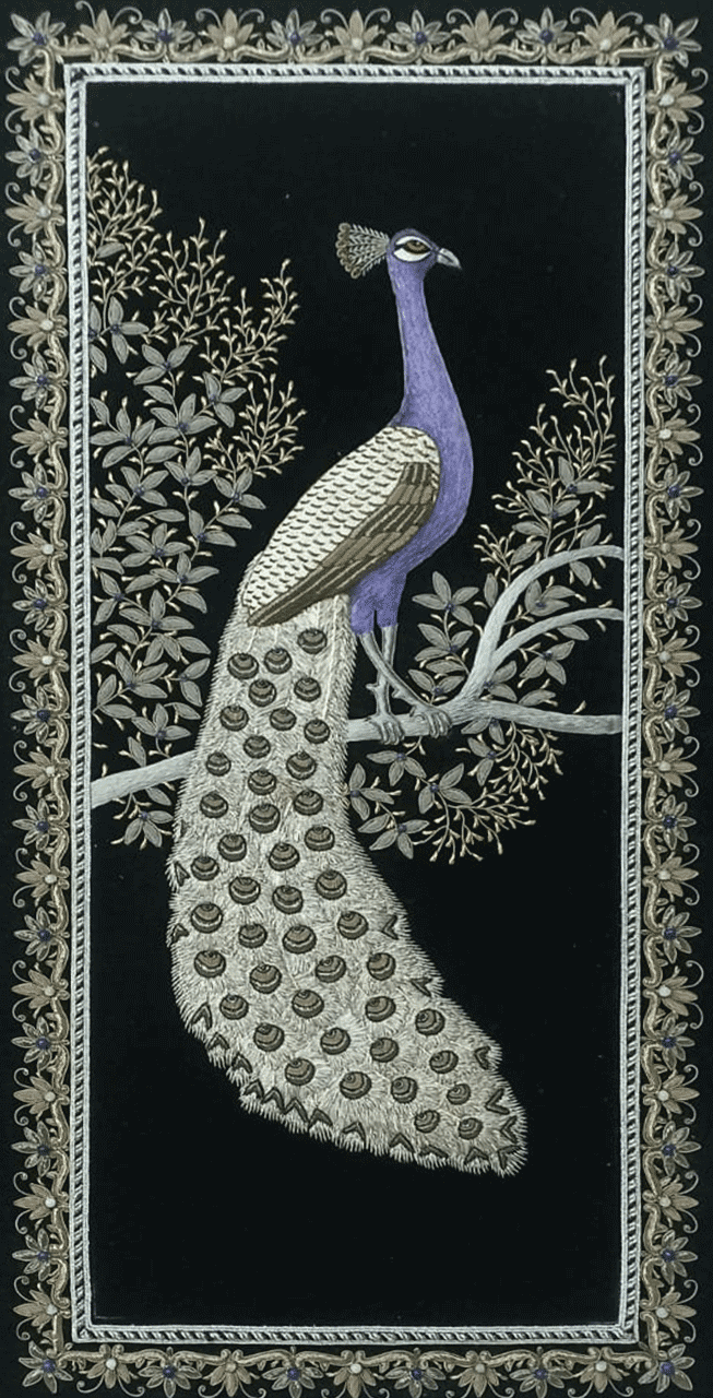 Peacock in Zardozi by Md. Bilal Thumbnail