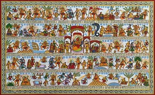 Shree Hanuman Chalisa: Phad Painting by Kalyan Joshi Thumbnail