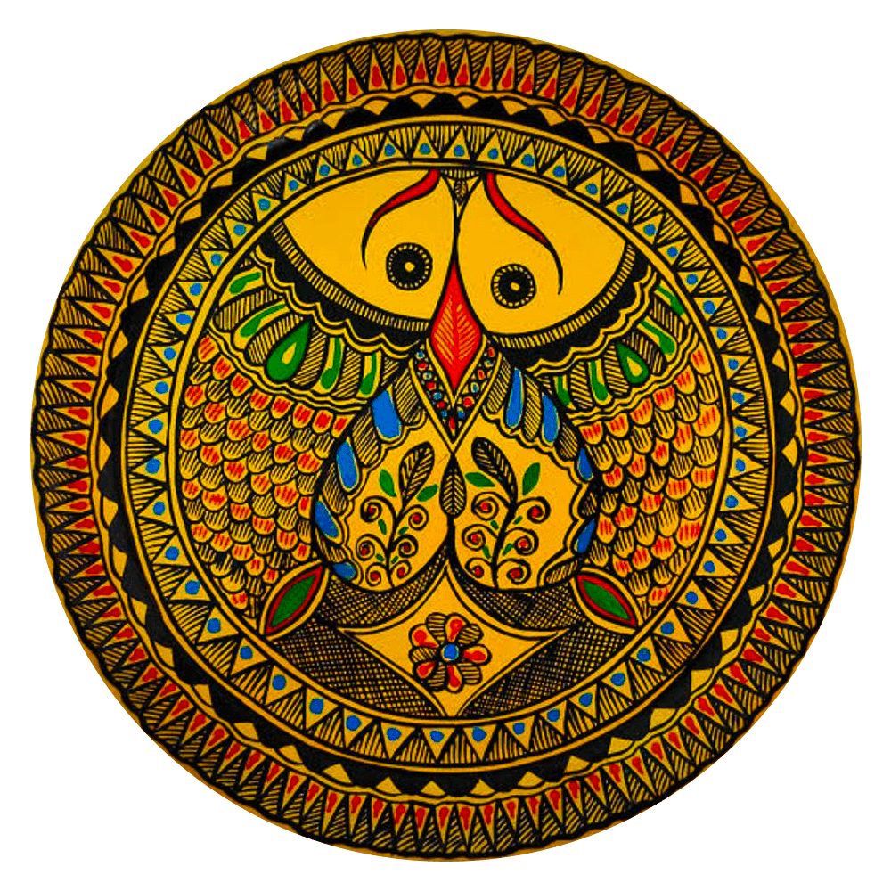 Solidarity zeal infusion: Madhubani Plate by Priti Karn Thumbnail